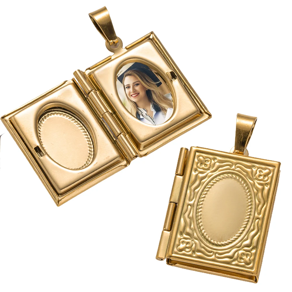 2 pçs pingentes de medalhão de aço inoxidável coração amor moldura de foto encantos para diy casamento memorial colar pulseira jóias fazendo