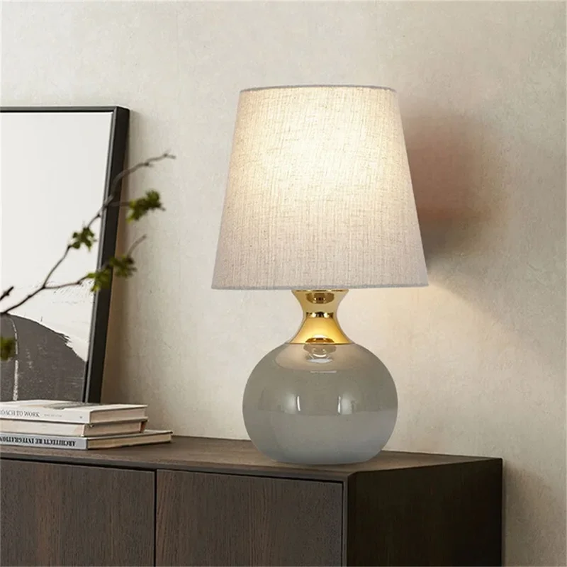 SOFEINA Touch Dimmer Table Desk Light Contemporary Ceramic Luxury Lamp Decorative for Home Bedside