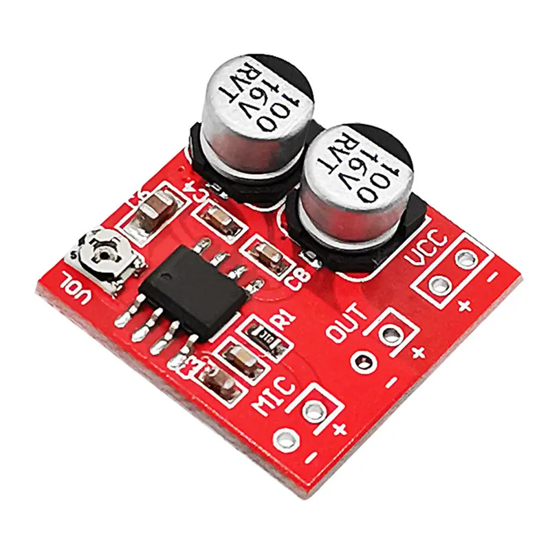 Amplifier Board for LM386 Electret Microphone, 20-200 Times Gain DC4V-12V  5pcs