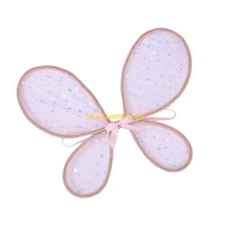 Dxae dobrável Butterfly Fairys Wing Butterfly Wing Festas Festas aniversário Favoriza figurina Halloween angel wing para