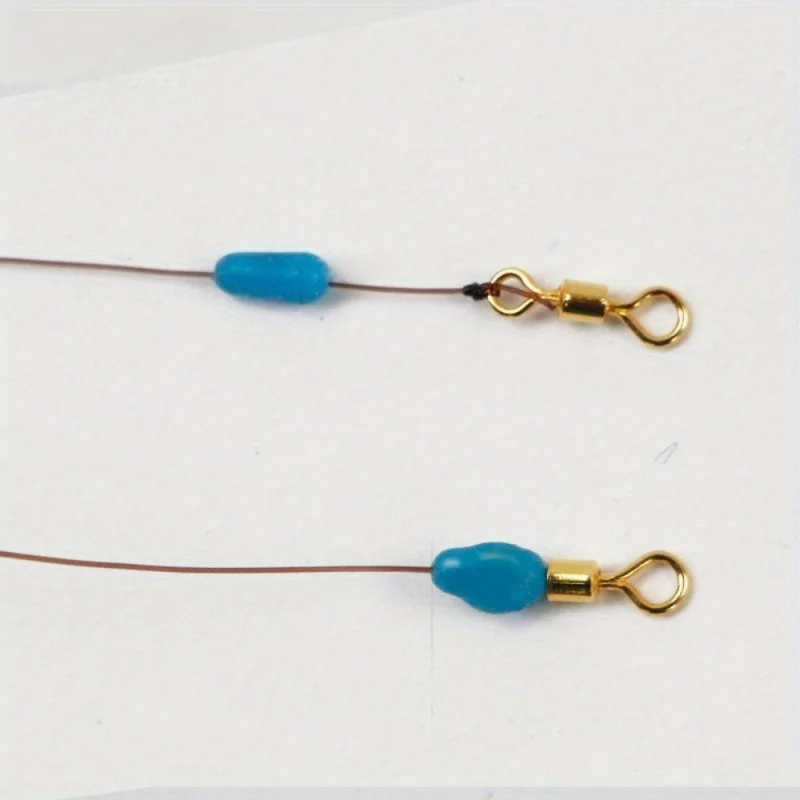 300pcs Per Lot of Blue Rubber Oval Stoppers for Fishing Floats, High-Quality Fishing Additions