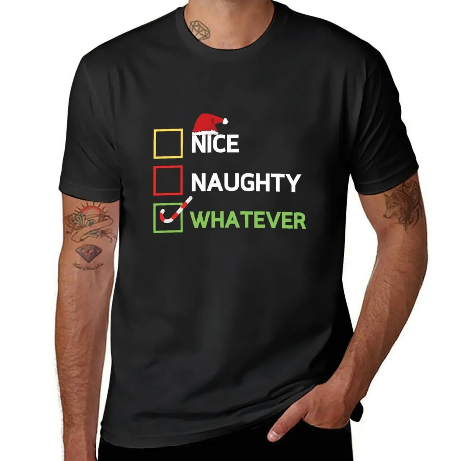 Nice Naughty Whatever T-Shirt man clothes vintage graphic t shirts shirts graphic tee mens t shirt graphic