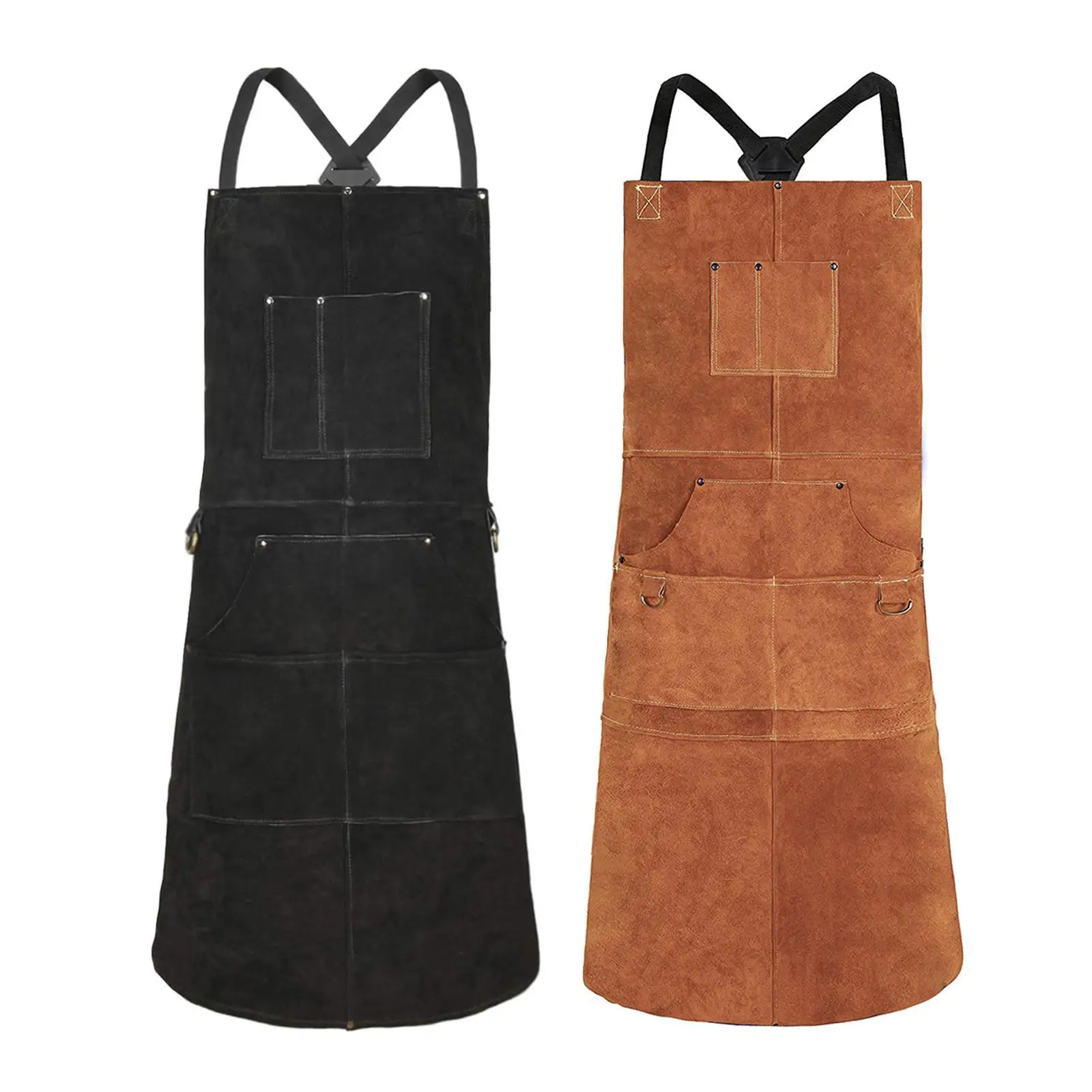 Heavy Duty Work Apron Welding Apron Flame Resistant Versatile Machine Apron