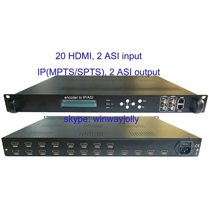 

20 HDMI to IP/ASI encoder, HDMI input and IP/ASI output, HDMI to IP encoder, HDMI to ASI encoder, top quality fair price