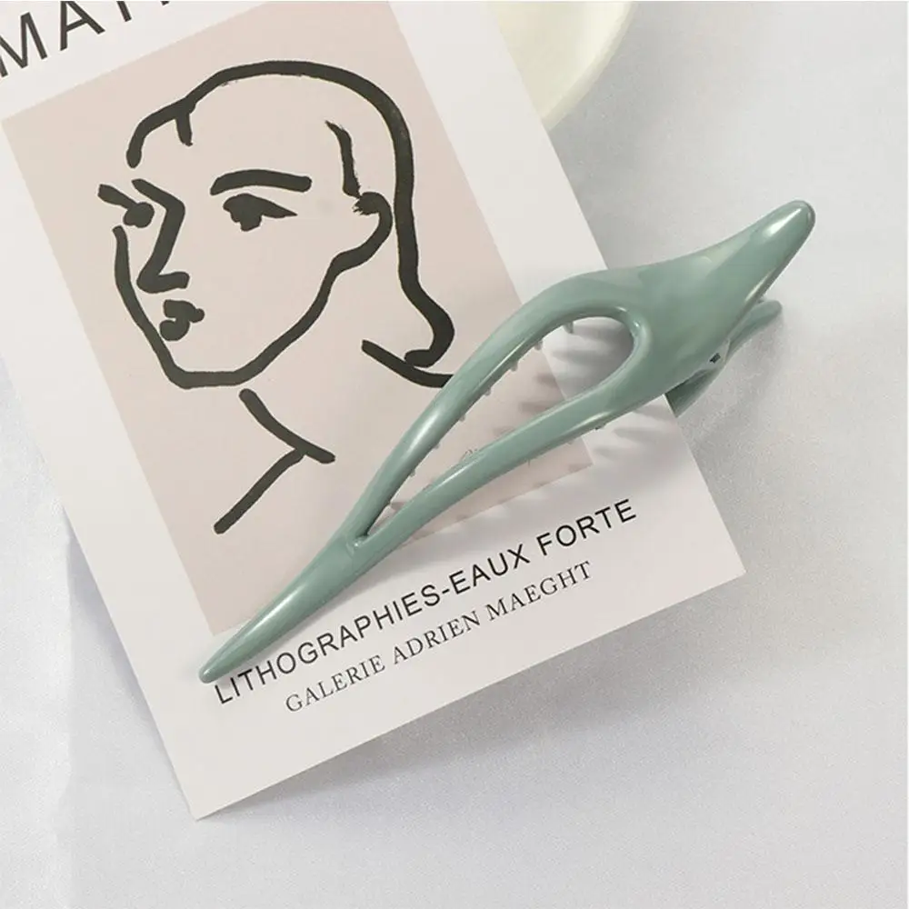 أغطية الرأس للسيدات أزياء Morandi اللون يقطر مزاجه القرص الشعر منقار البط كليب Morandi مقاطع الشعر دبوس الشعر