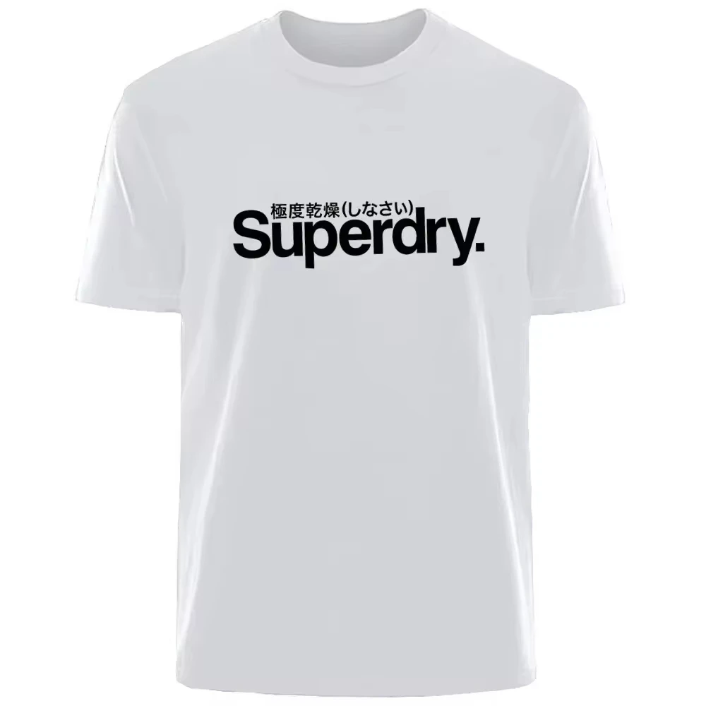 Retro Simple Superdry Letter Summer Men Women Cotton Comfortable Breath Casual Fashion TShirt Outdoor Street Clothing for Men