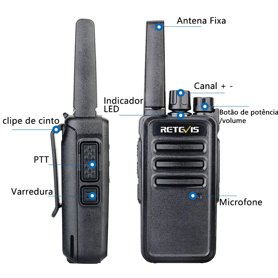 Retevis RT668 Walkie Talkies 10PCS PMR Radio 2 Way Radio Walkie-Talkies Hotel Restaurant Walk Talk Communication Equipment