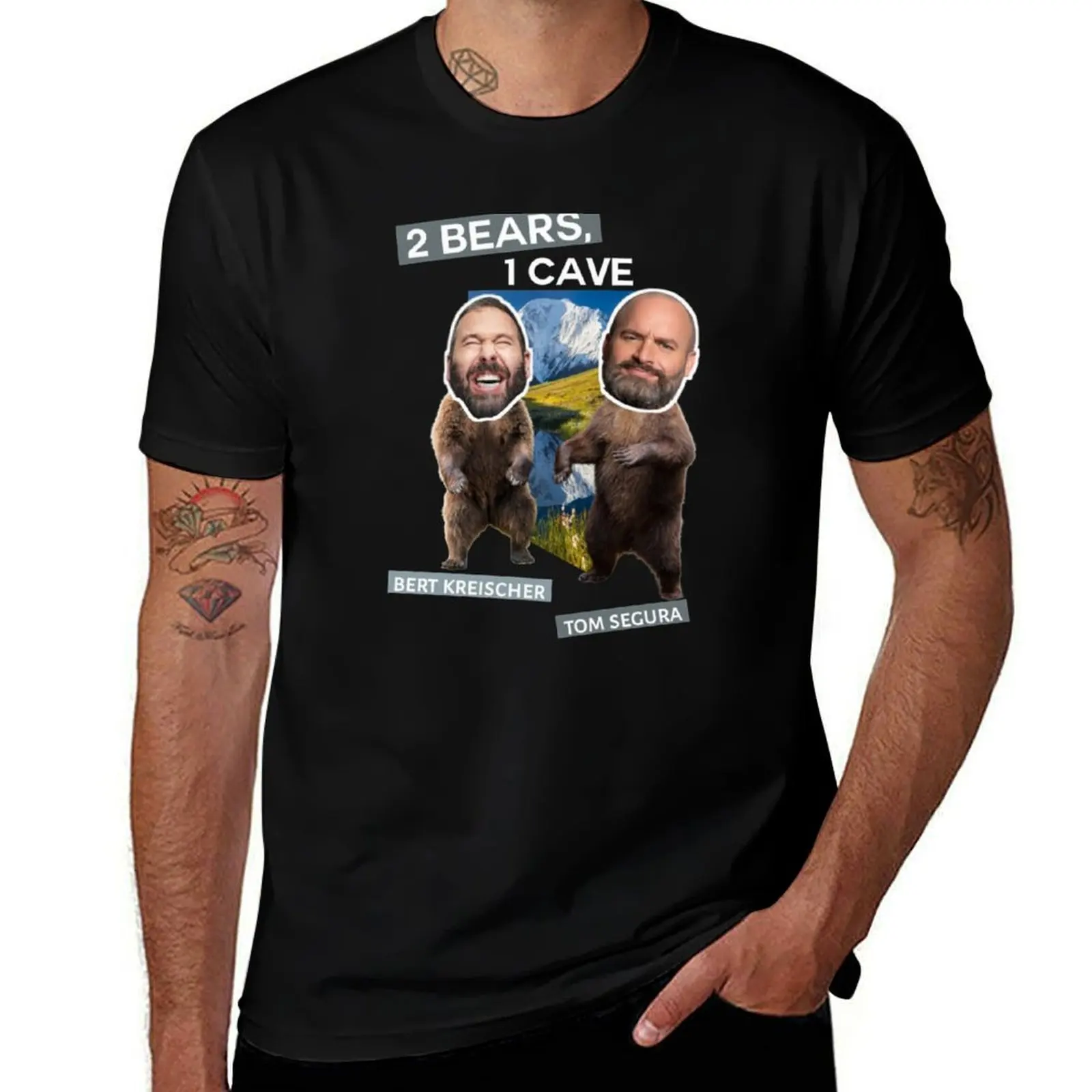 

Two Bears One Cave T-Shirt heavyweights cute tops sports fans custom t-shirts compression shirt men