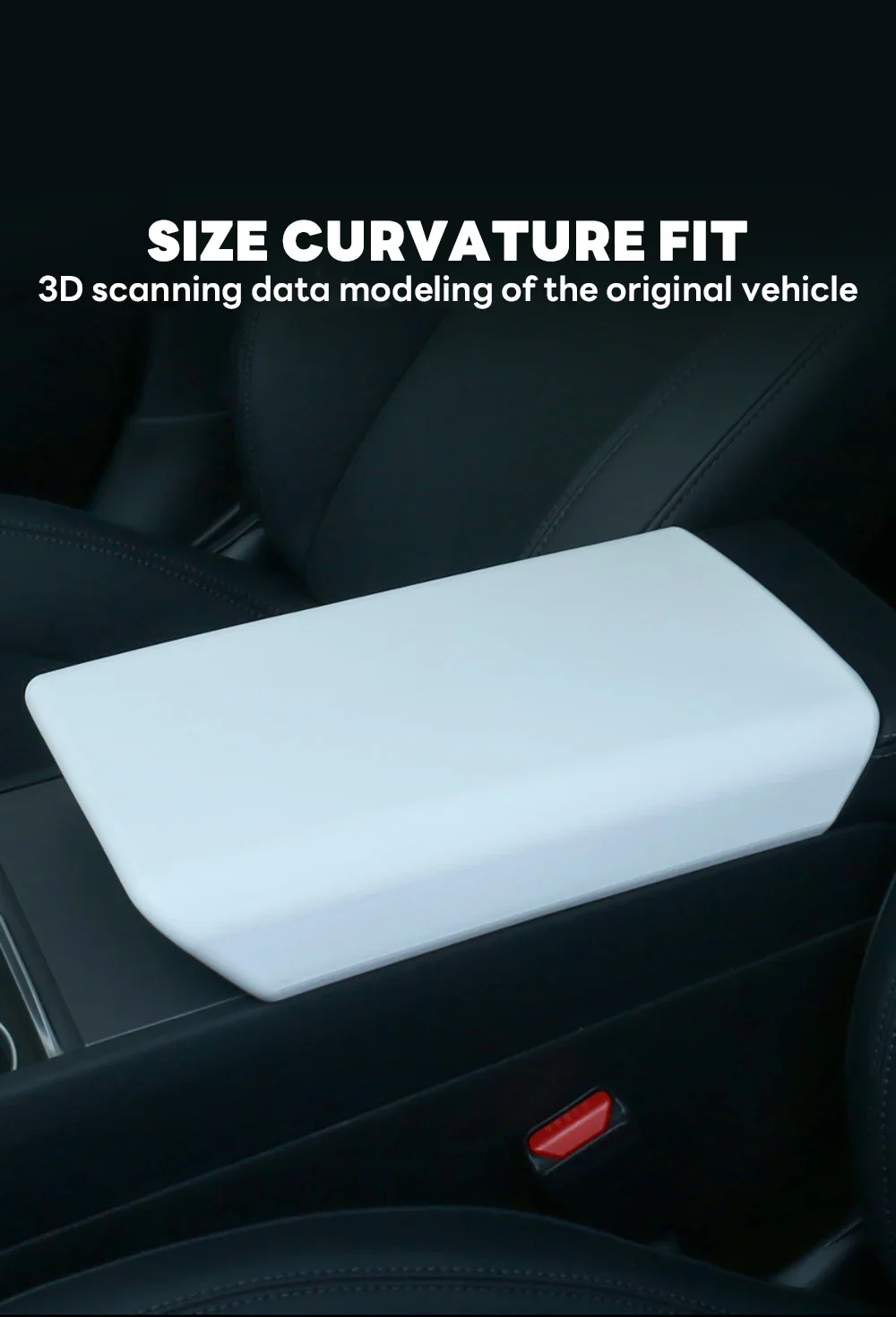 Für Tesla Model Y L Juniper 2026 Mittelkonsolen-Armlehnenabdeckung YL 2025 Armlehnen-Schutzabdeckung Model 3 Highland Zubehör – Detail 7