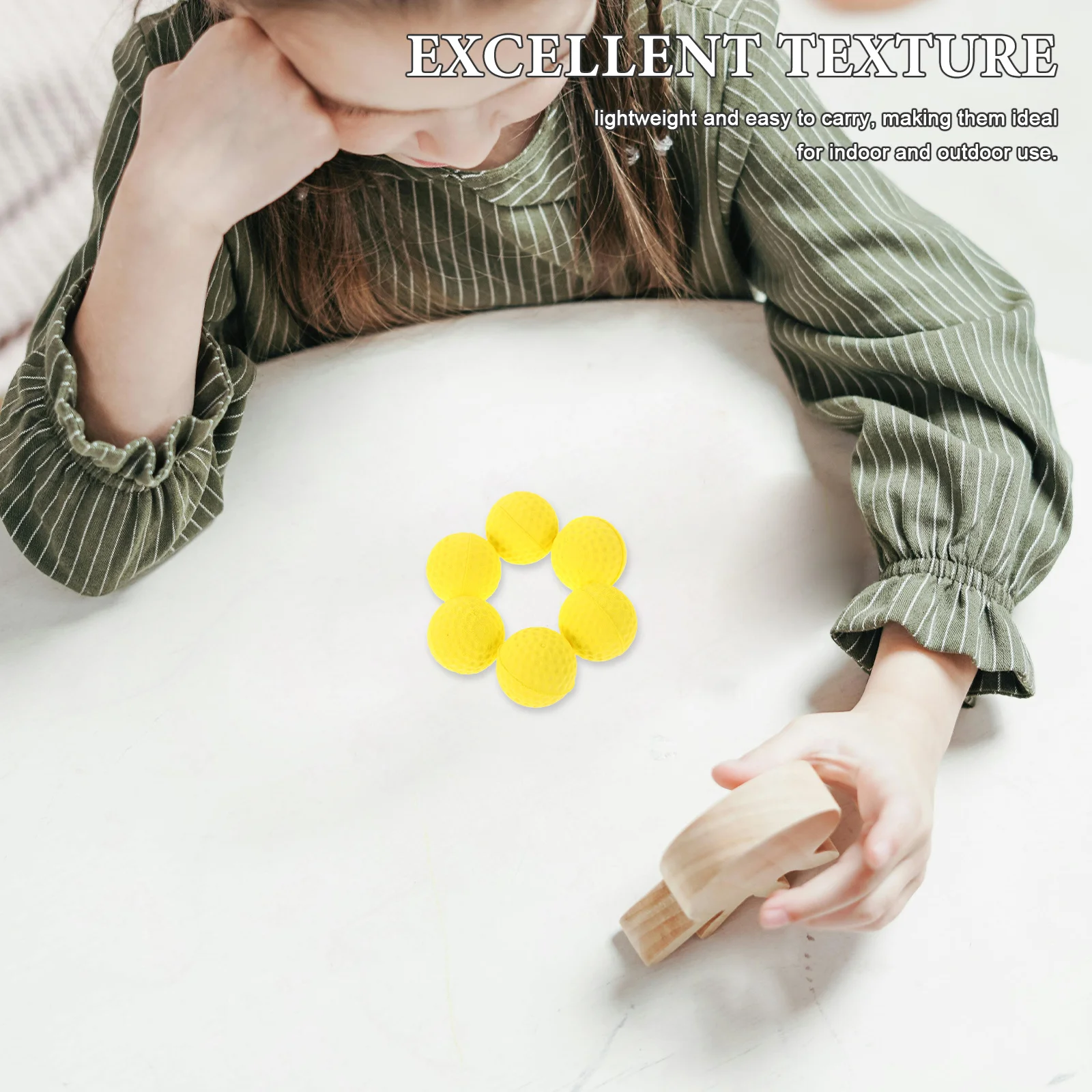 

50Pcs Soft Bouncy Eva Foam Balls Portable Lightweight Golf Practice Indoor Outdoor Tossing Games Colorful Small Balls