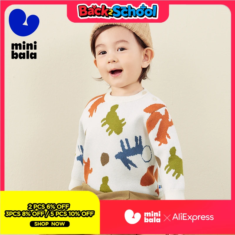 

Мини-свитер с оборкой для мальчиков и девочек, осень 2024, новый продукт, милый жаккардовый свитер, трикотажная одежда