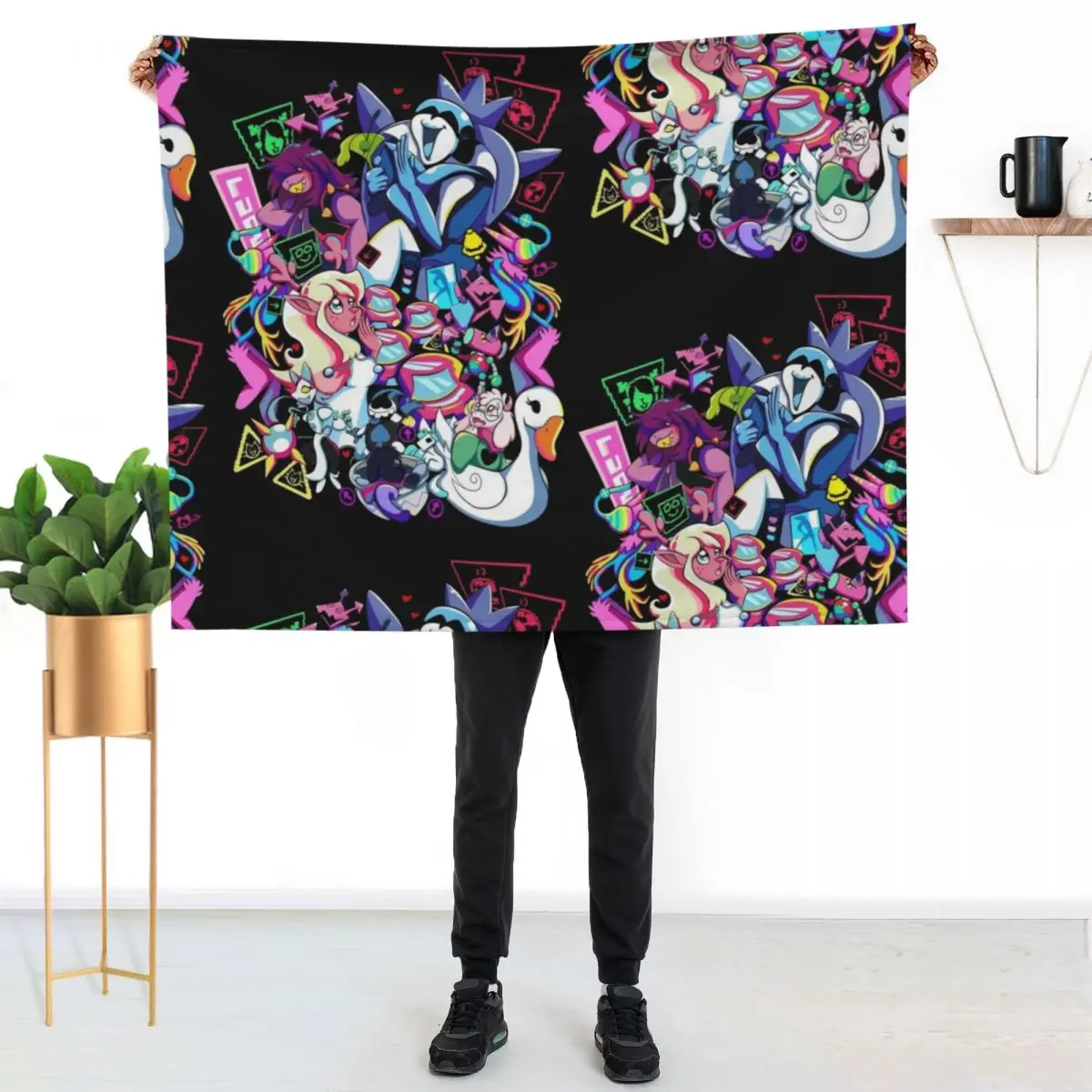 DELTARUNE - Chapter 2 Throw Blanket Flannel Sofa Quilt Camping Kid'S Stuffeds Designers Blankets