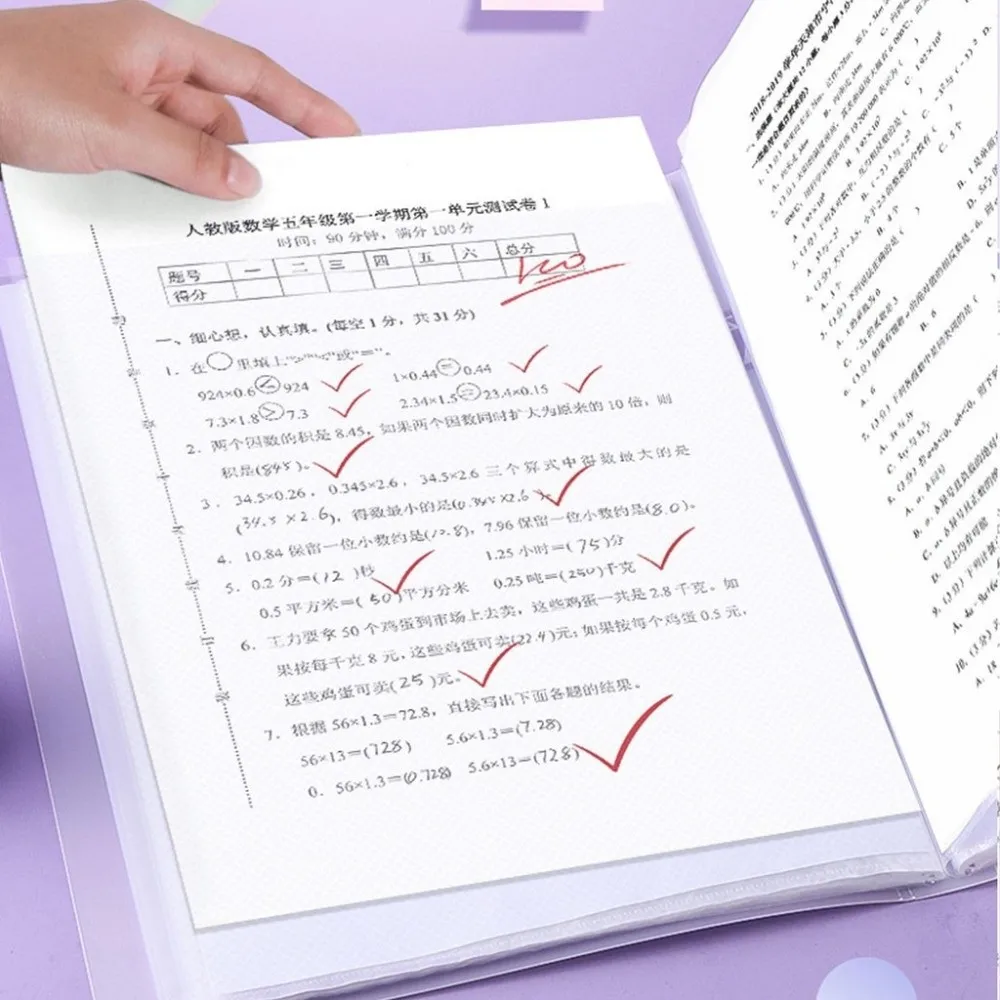 

Новая папка для файлов формата А4, 30/60 страниц, классификационная вставка, сумка для файлов градиентного цвета, пластиковая сумка для хранения документов большой емкости