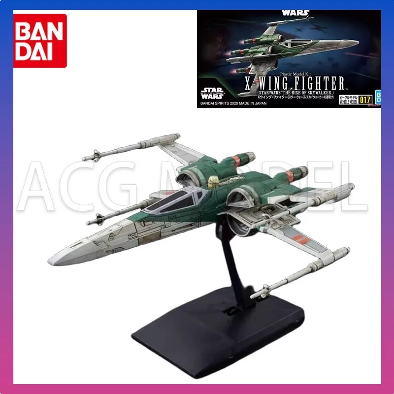 Bandai Original STAR WARS Anime Figure X-WING FIGHTER 017 Action Figure Toys   Gift Collectible Model Ornaments