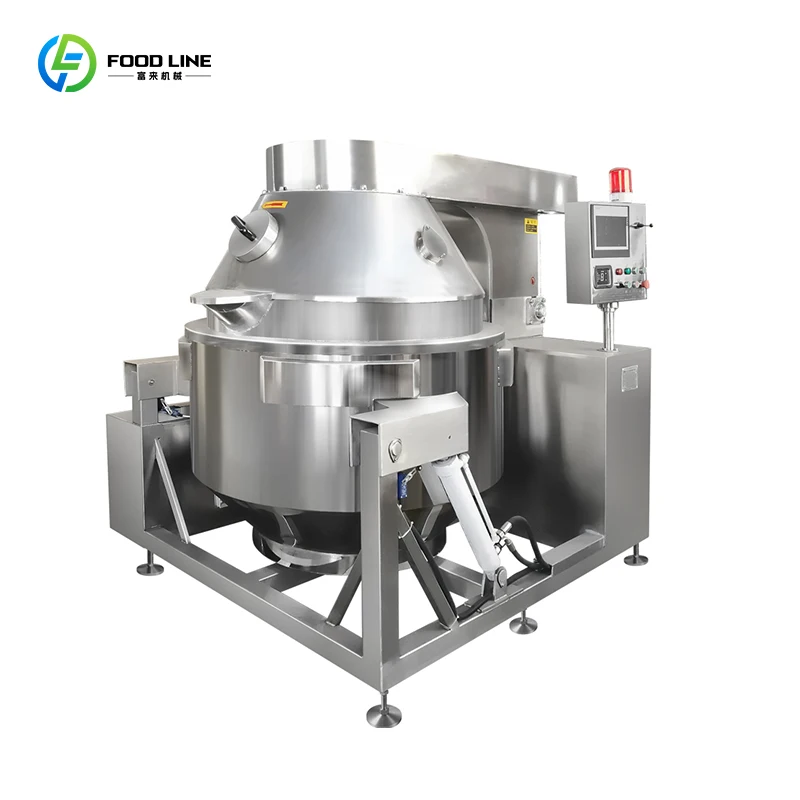 Electric Heating Planetary Stirring Frying Pan Pre-Prepared Chili Sauce Boiling Equipment Amber Walnut Sandwich Motor Bearing