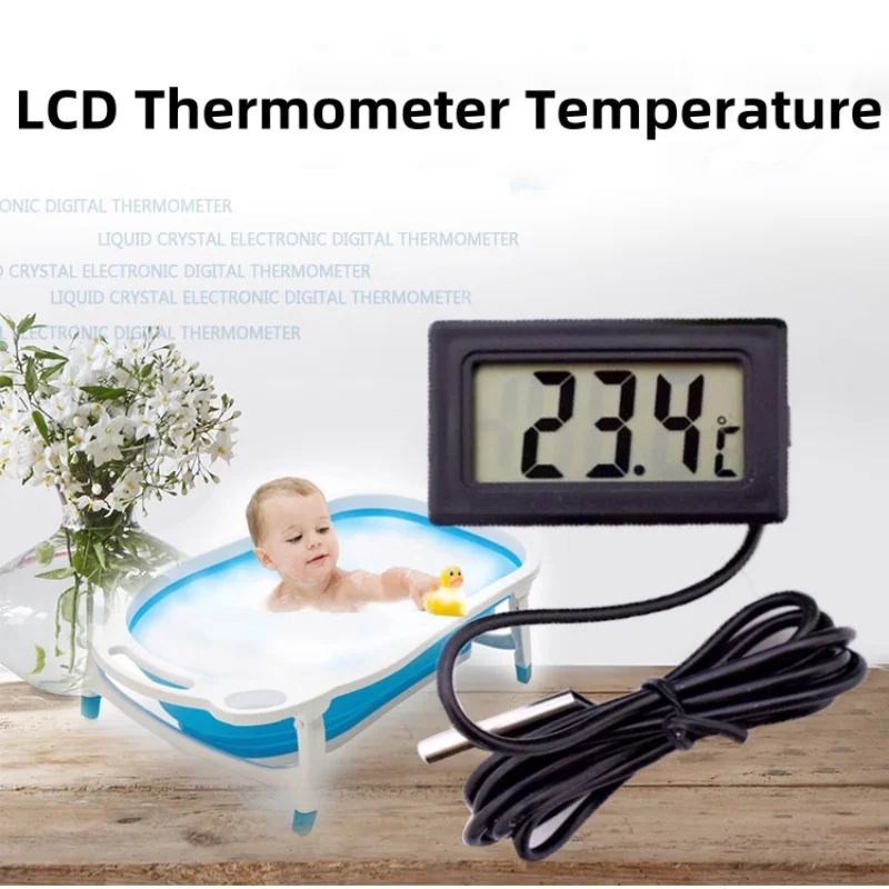 4/2/1pcs -50°~+110° Mini Digital LCD Thermometer Temperature Sensor Automatic Control Fridge Freezer Thermometer