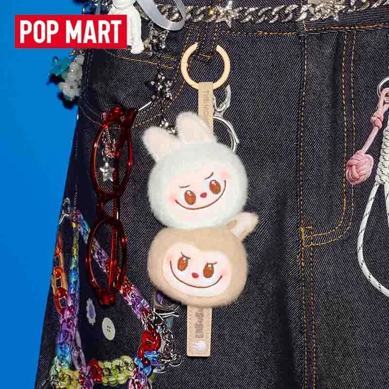 POPMART THE MONSTERS Colgante de felpa con cuerda de albóndigas de mariscos, serie de tienda de conveniencia de sabor extraño