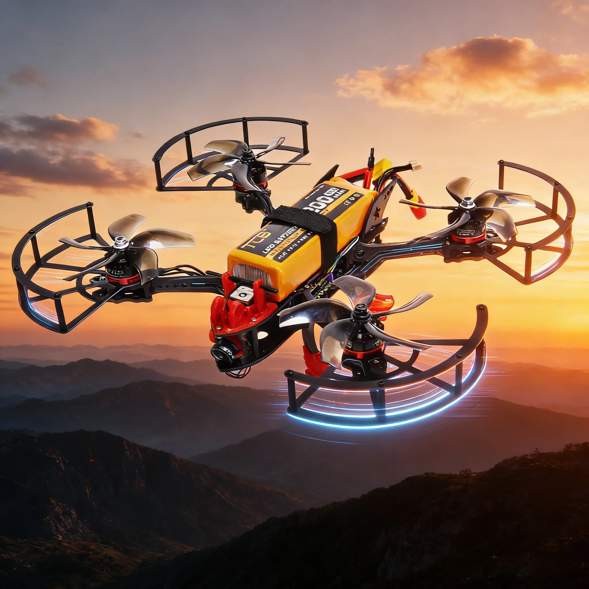 B-CUBE FPV Drone Frame Racing 3/3.5/5/6/7/8/9/10inch Protection Circle Quadcopter INAV Beatflight F722 F745 H743 Flight Control view 4