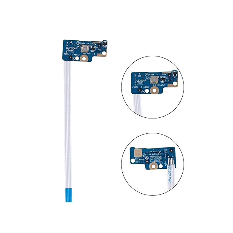 LS-A991P dla HP 15-G 15-R 15-R221TX 250 256 G3 przycisk zasilania płyty z kablem wysokiej jakości