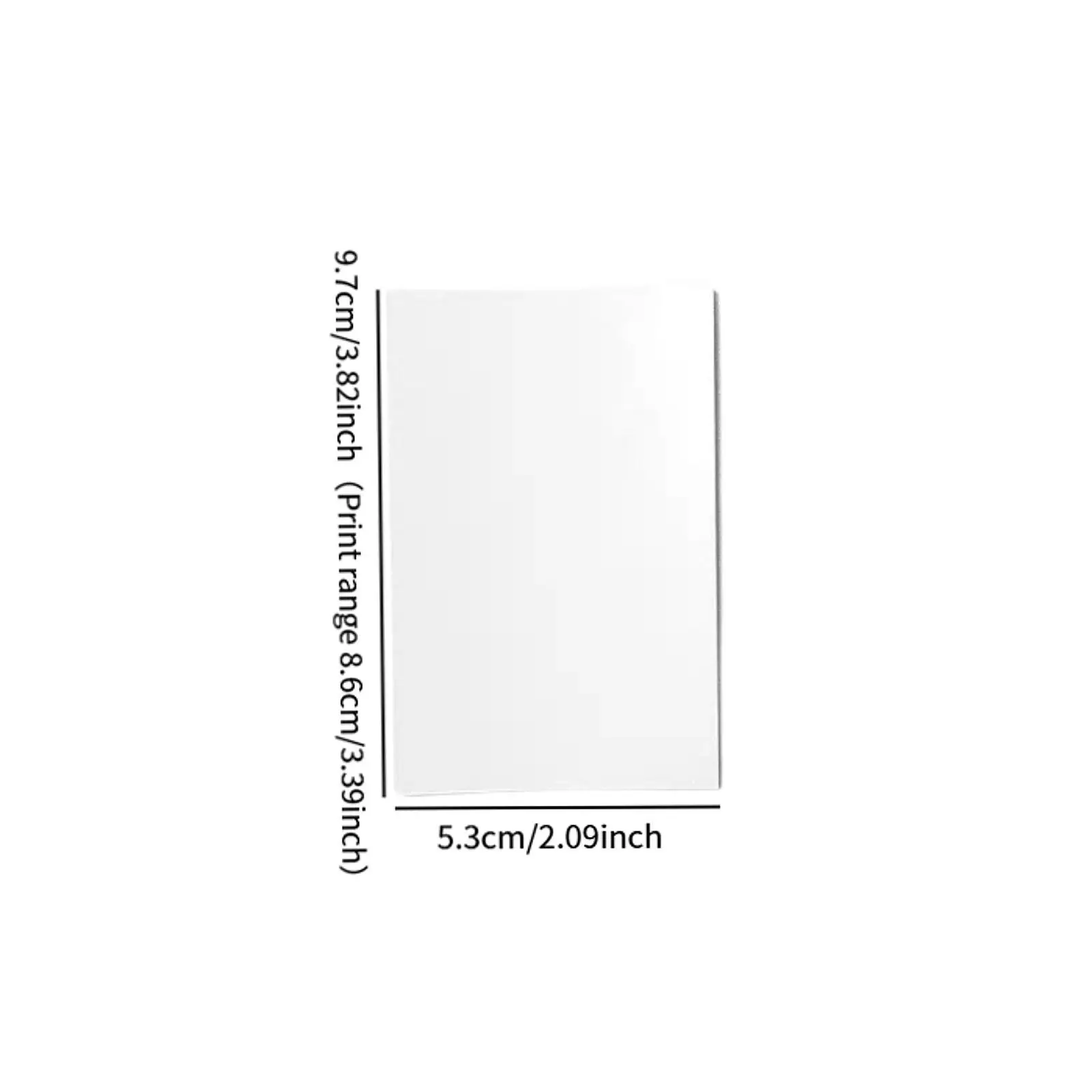 CP2100 Photo Paper High Adhesive Sticky Back Sheets Waterproof Instant Printing for CP2100 Mini Printer