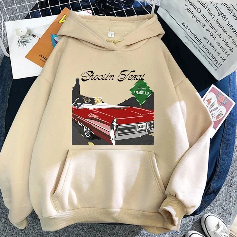 Ella Langley selects Texas merchandise hoodie, autumn/winter unisex street fashion casual fleece sweatshirt