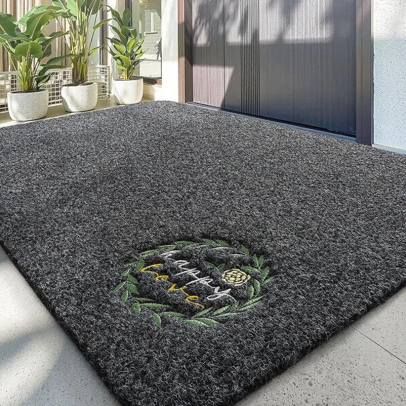 Japanese Entryway Door Mat Non Slip PVC Backing Dirt Trapper Rug Durable Polypropylene Floor Mat Indoor Outdoor Doormat