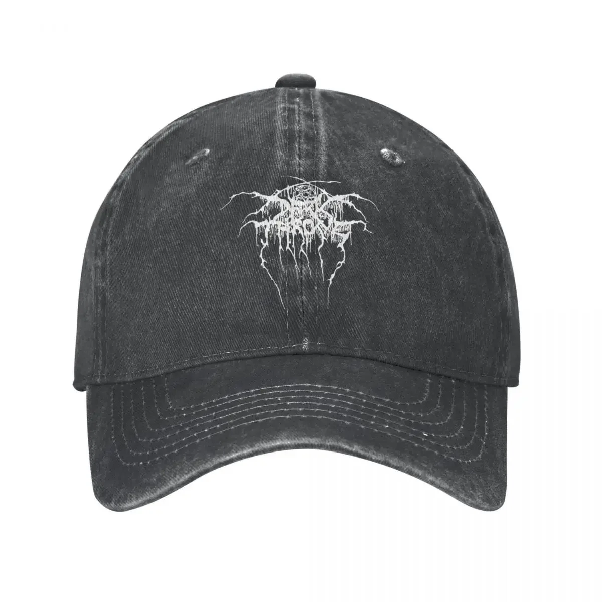 Vintage Darkthrone Rock Band Black Metal Baseball Caps Unisex Distressed Denim Headwear Outdoor Activities Hats Cap