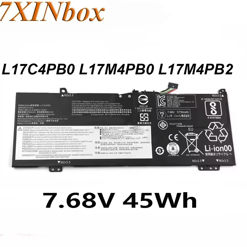 

7XINbox L17C4PB0 L17M4PB0 7.68V 45Wh Laptop Battery For Lenovo Xiao Xin Air 14 15 2018 IdeaPad 530S-15IKB Yoga 530-14IKB 14ARR