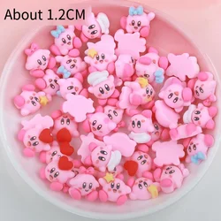 10Pcs/Set Sweet Cool Style Cartoon Cute Kirby Resin Nail Jewelry DIY Kawaii Accessories Decor Toys for Girls Friends Gift