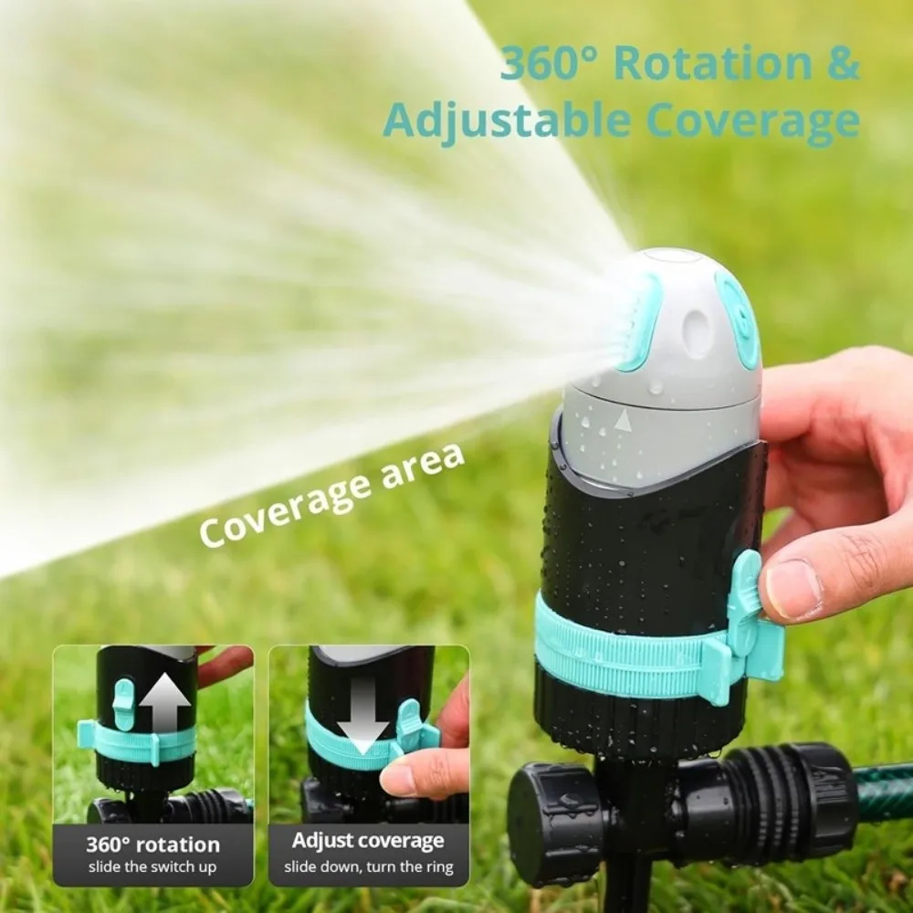 Adjustable 360 Degree Rotating Sprinkler Ground Insert Type Leak-proof Automatic Watering Nozzle Corrosion Resistant