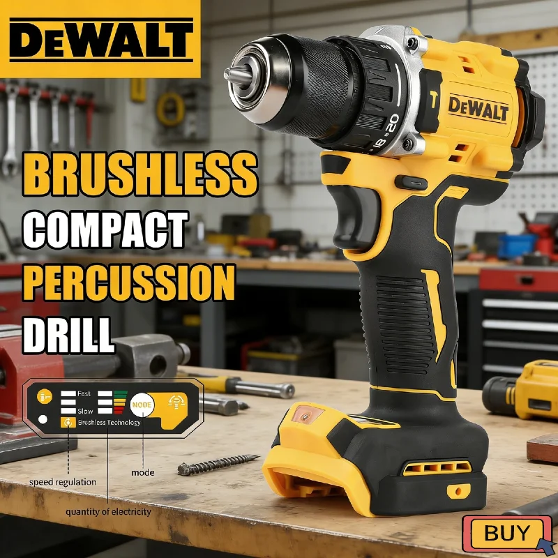 

Аккумуляторная ударная дрель-шуруповерт DEWALT DCD805 20В, бесщеточная, многофункциональная, ручная