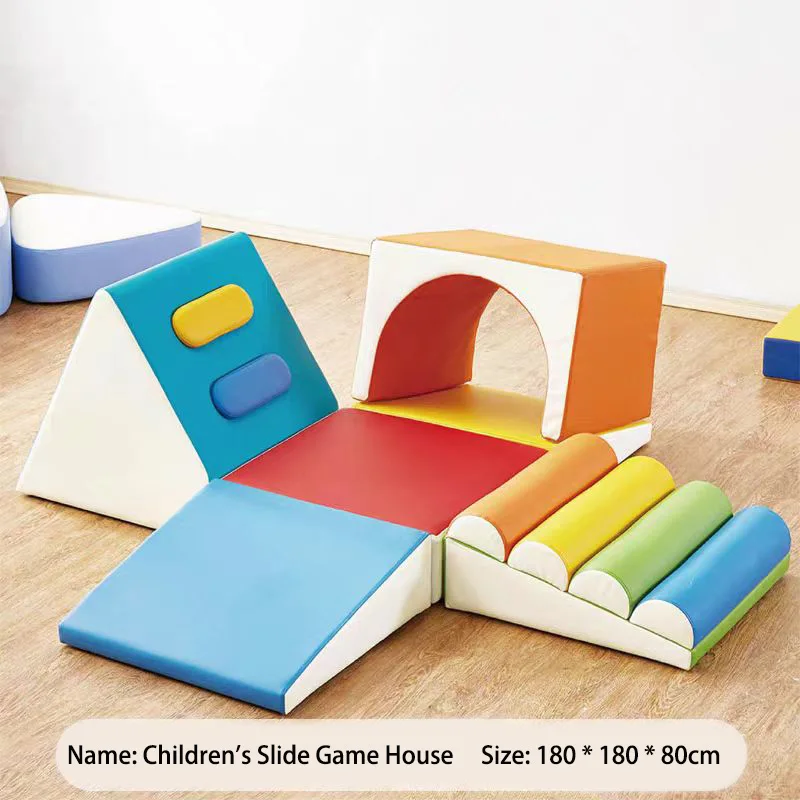 Factory Customizable Indoor Soft Play Set Climbing Slide Tunnel for Preschoolers Babies Sensory Training Sensory Play Game House view 2
