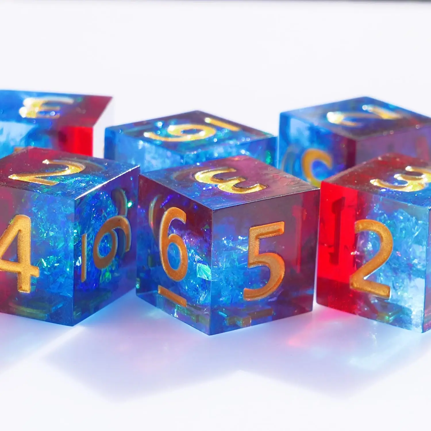 D6 الراتنج النرد ، الراتنج النرد متعدد السطوح الجدول لعبة RPG مجلس لعبة ، الرياضيات تعليم هالوين هدية النرد الملحقات D20 D12