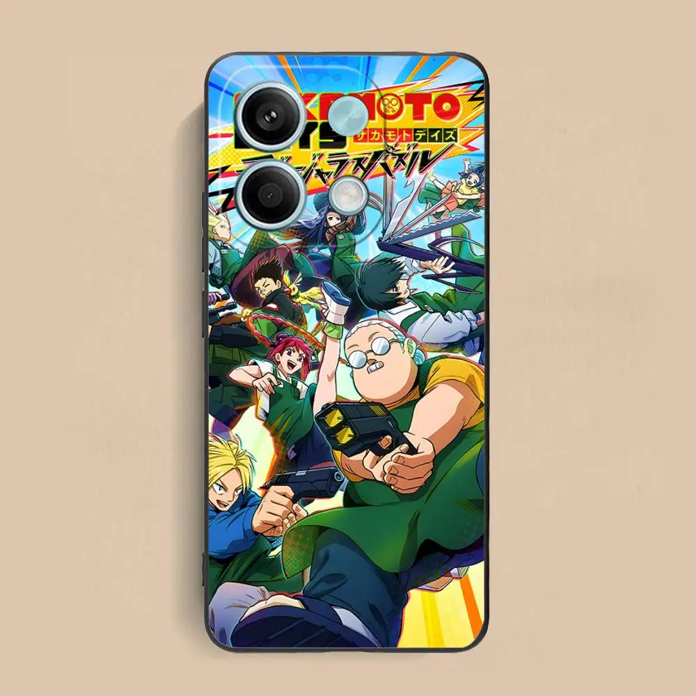 Sakamoto Days حافظة هاتف محمول لهاتف Xiaomi Redmi Note 14 13 12 11 S Pro Plus 4G 5G غطاء طباعة ملون هاتف ذكي جميل #6