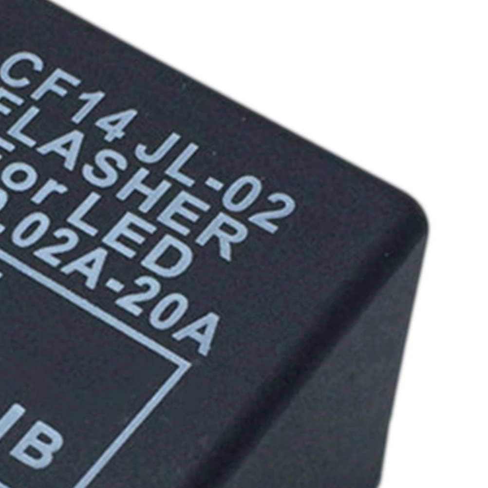 

12V Dc Led Flasher Relay 3 Pin Car Supplies Auto Led Flasher Black Electronic Relay For Turn Signal Fix Low Saturation