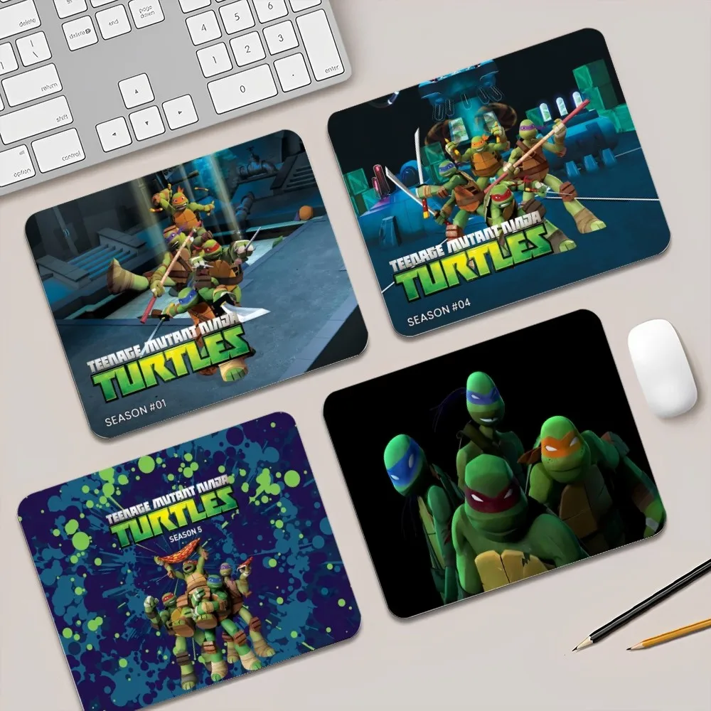 Mutant Ninja-T-turtles Small Office Computer Desk Mat Table Keyboard Big Mouse Pad Laptop Cushion Non-slip Deskpad Home Decor