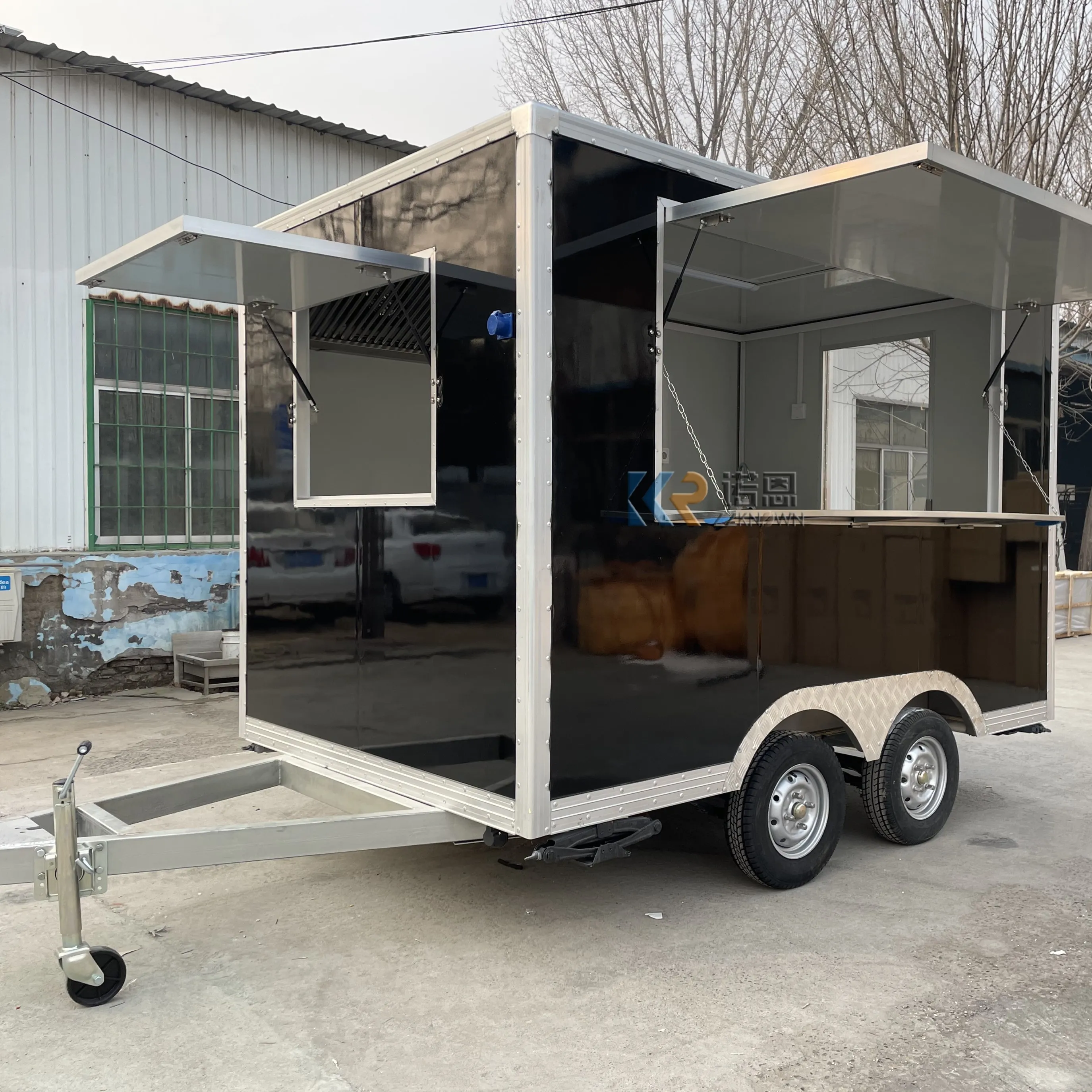 

Mobile Customize Food Trailer Hot Dog Cart with Fully Equipped Concession Fast Ice Cream Vending Truck