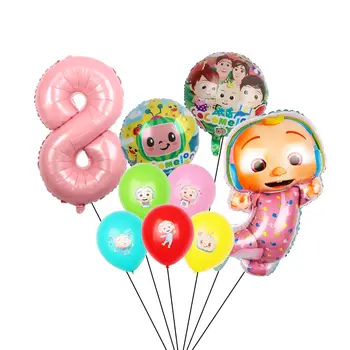一套新款椰子瓜形鋁箔數字氣球套裝,適合男孩一歲生日派對裝飾 10 最佳銷售 椰子女孩 - №6