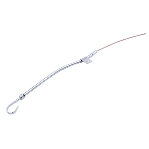 Imagen 1 del producto Palo de inmersión de tubo de varilla de nivel de aceite de motor de venta caliente para motor Ford SB 1965-1987 260 289 302 347 351W acero cromado, Dipstic de aceite de motor