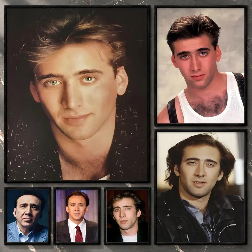 Gallery Archive Profile Artwork Editorial Biography Nicolas Cage Poster Aesthetic Unframed Wall Prints for Bedroom & Living Room