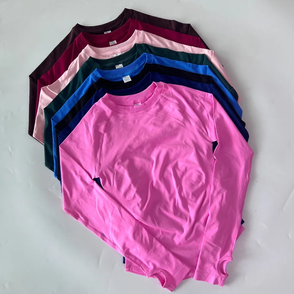 Longline Defy Long Sleeve Top For Women Gym Crop Top With Thumb Holes Yoga Top Workout Clothes Quick Dry Running Sports Shirts