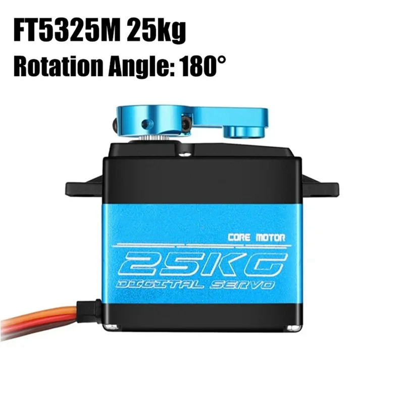 Ft5325m 25kg digitales Servo Metall getriebe wasserdichtes bürstenloses Hoch geschwindigkeit servo für 1/8 1/10 rc Autoboot roboter