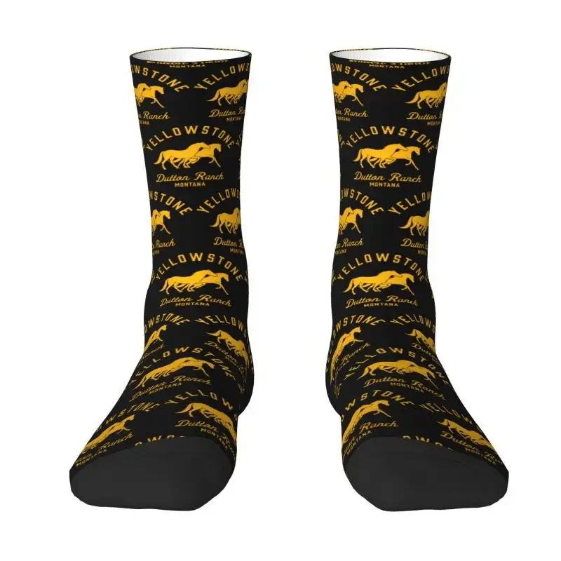 Dutton Ranch Yellowstone Men Male Women Crazy Crew Socks Unisex Cool Spring Summer Autumn Winter Happy Funny Dress Socks