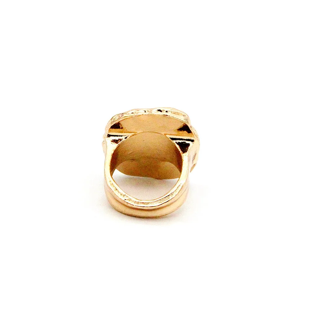 Simple And Stylish Bohemian Metal Large Black Stone Ring For Men And Women, Suitable For Glamorous And Fashionable Men And Women image 6