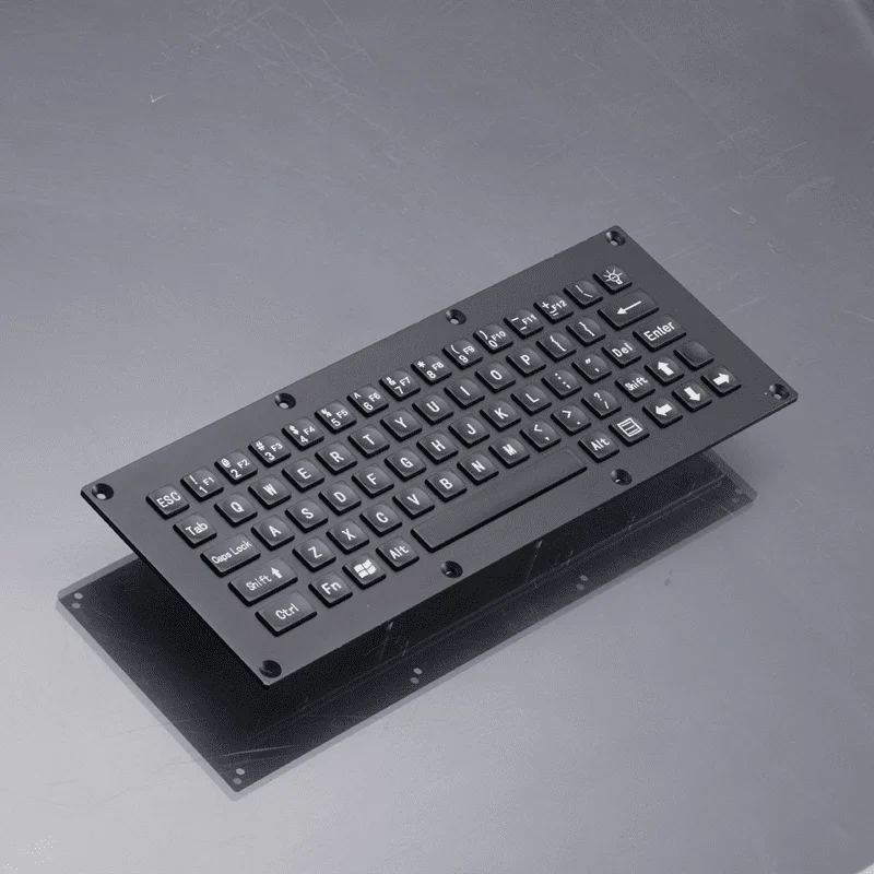 67keys Industrial Computer Metal keyboard Metal Frame with Plastic Button