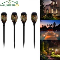 1/2/4/8Pcs Solar Flame Lights 12LED Bulbs Flickering Waterproof Garden Decoration Outdoor Lawn Path Yard Patio night Floor Lamps