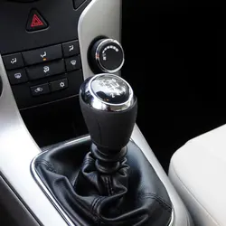 5/6 Speed Gear Shift Knob Shifter Lever Stick Gaiter Boot Cover Cars Accessories for Chevy Cruze 2008-2012