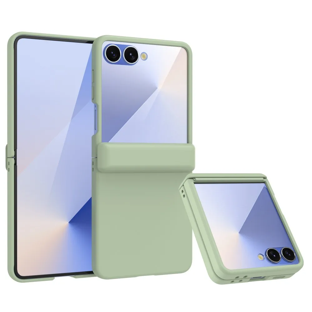 

Чехол для Samsung Galaxy Z Flip 7, жесткий чехол из ПК, шарнирное стекло, защитная задняя крышка, чехол для Samsung Z Flip7 FE 6 5, чехол для телефона