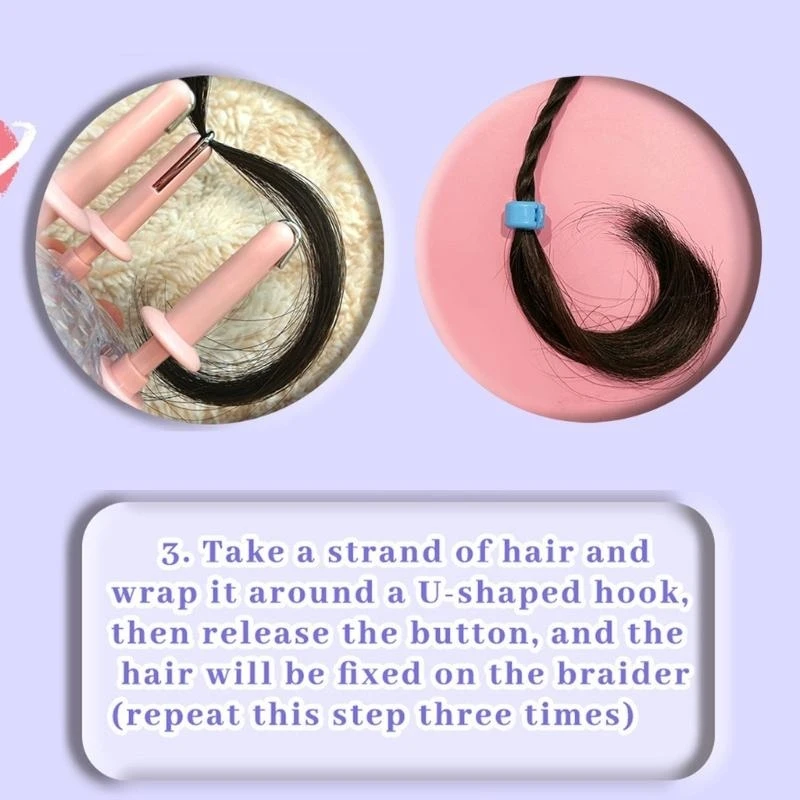 Y4QA criativo traidora cabelo criativo kits trança cabelo cabelo penteado diy penteado para criança presente