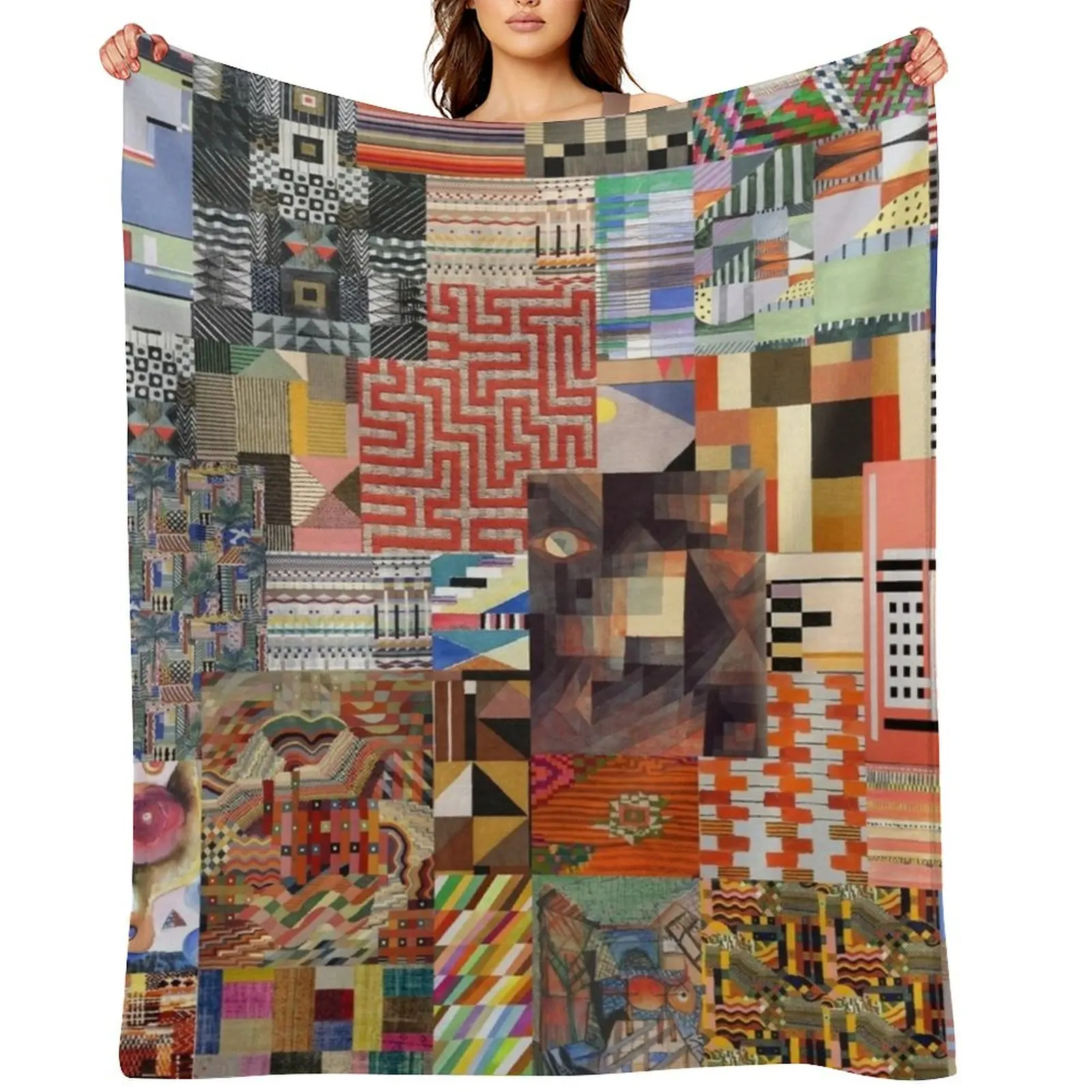 

Bauhaus Art Throw Blanket Decorative Throw Camping Blankets For Bed Multi-Purpose Blankets
